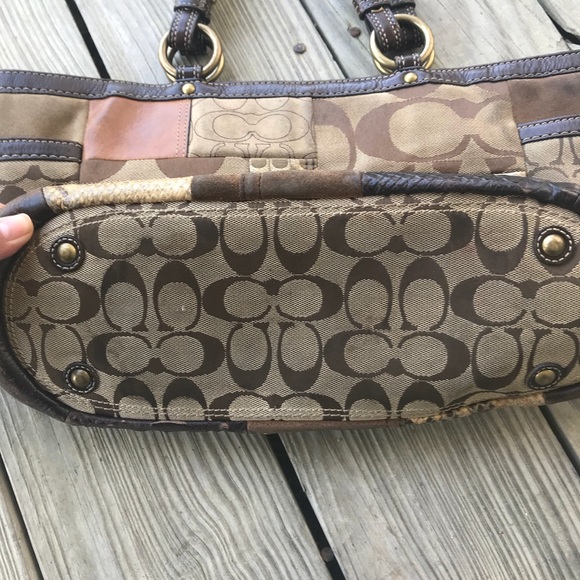 Vintage Coach Patchwork Tote - Picture 5 of 8